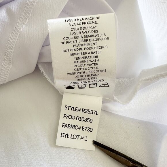 NWT Renuar White Stretch Skort Size 12 Pockets Summer Travel Golf Resort Wear - Picture 9 of 9